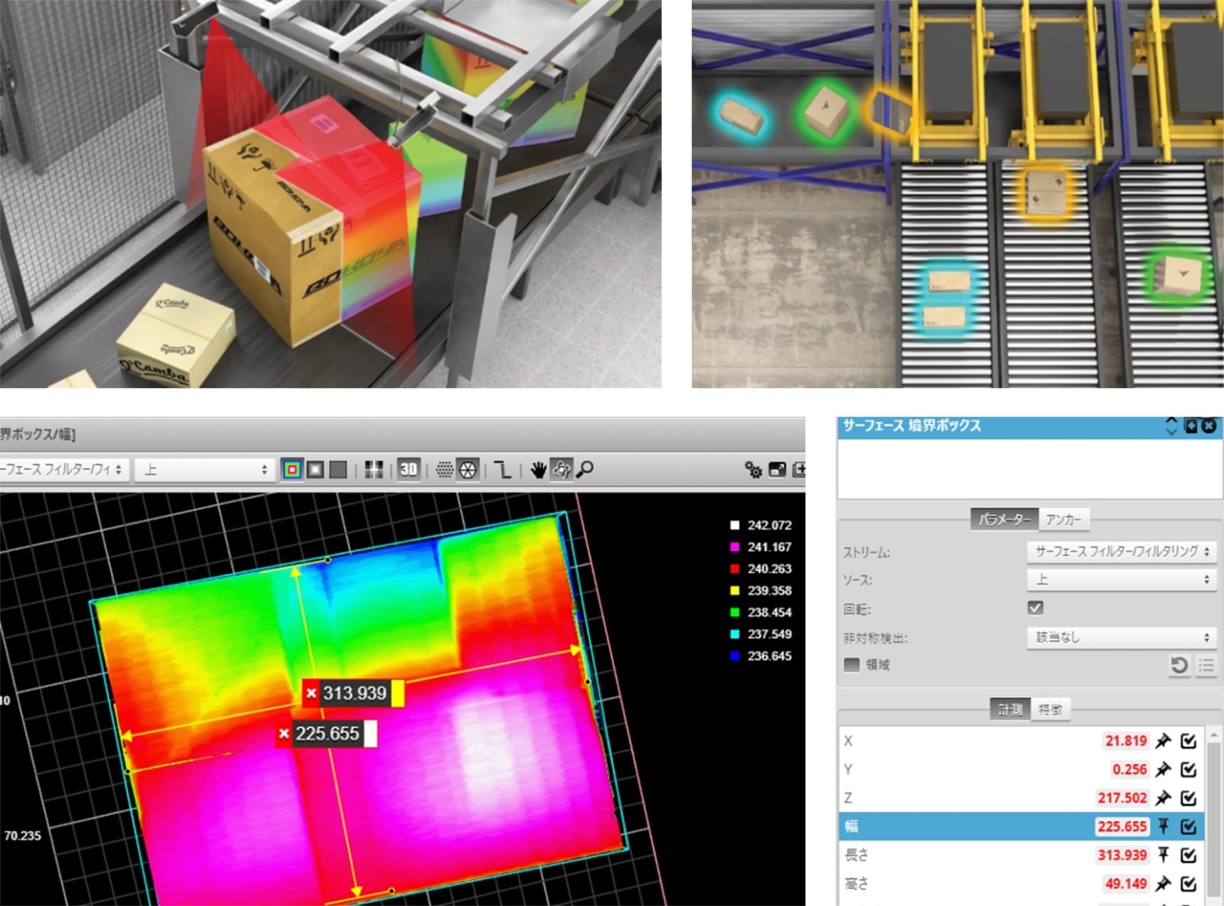 サイズ別に行う自動仕分けとラベリング